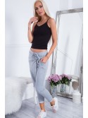 Light gray wrap sweatpants BB21886 - Online store - Boutique